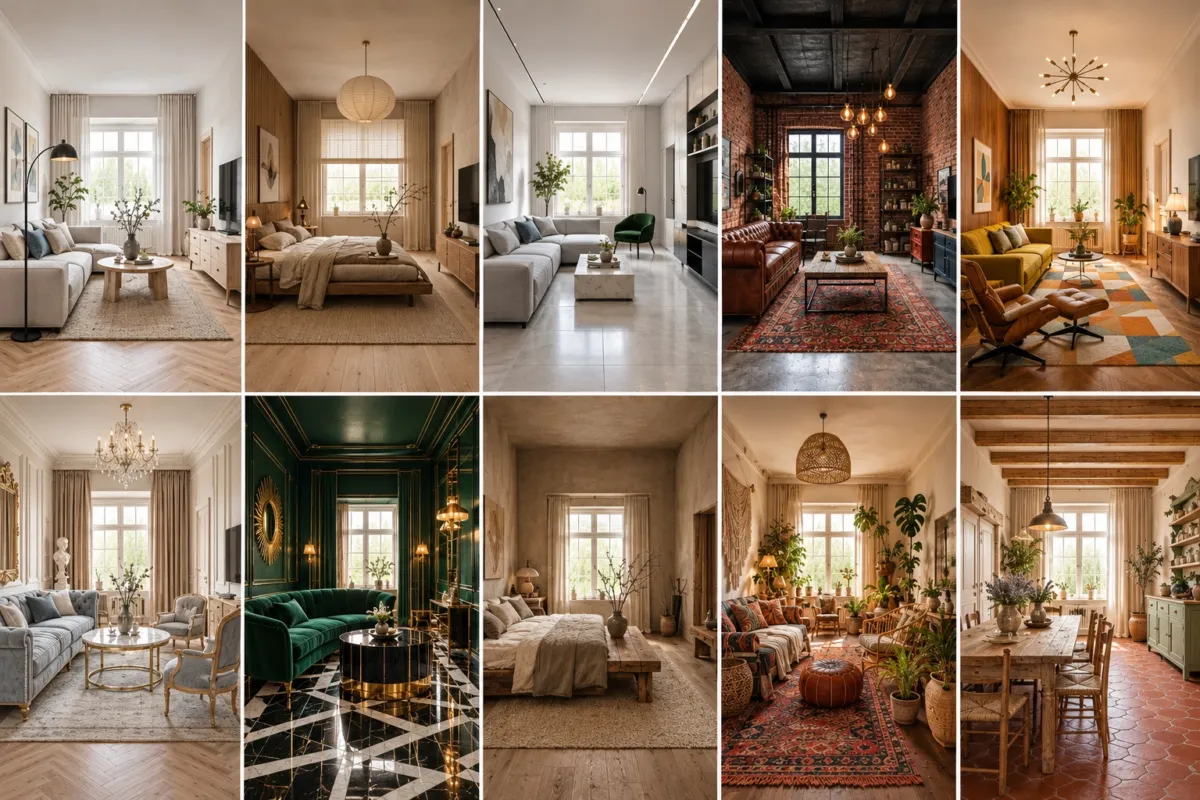 10 Prompts for Interior Design from a Photo