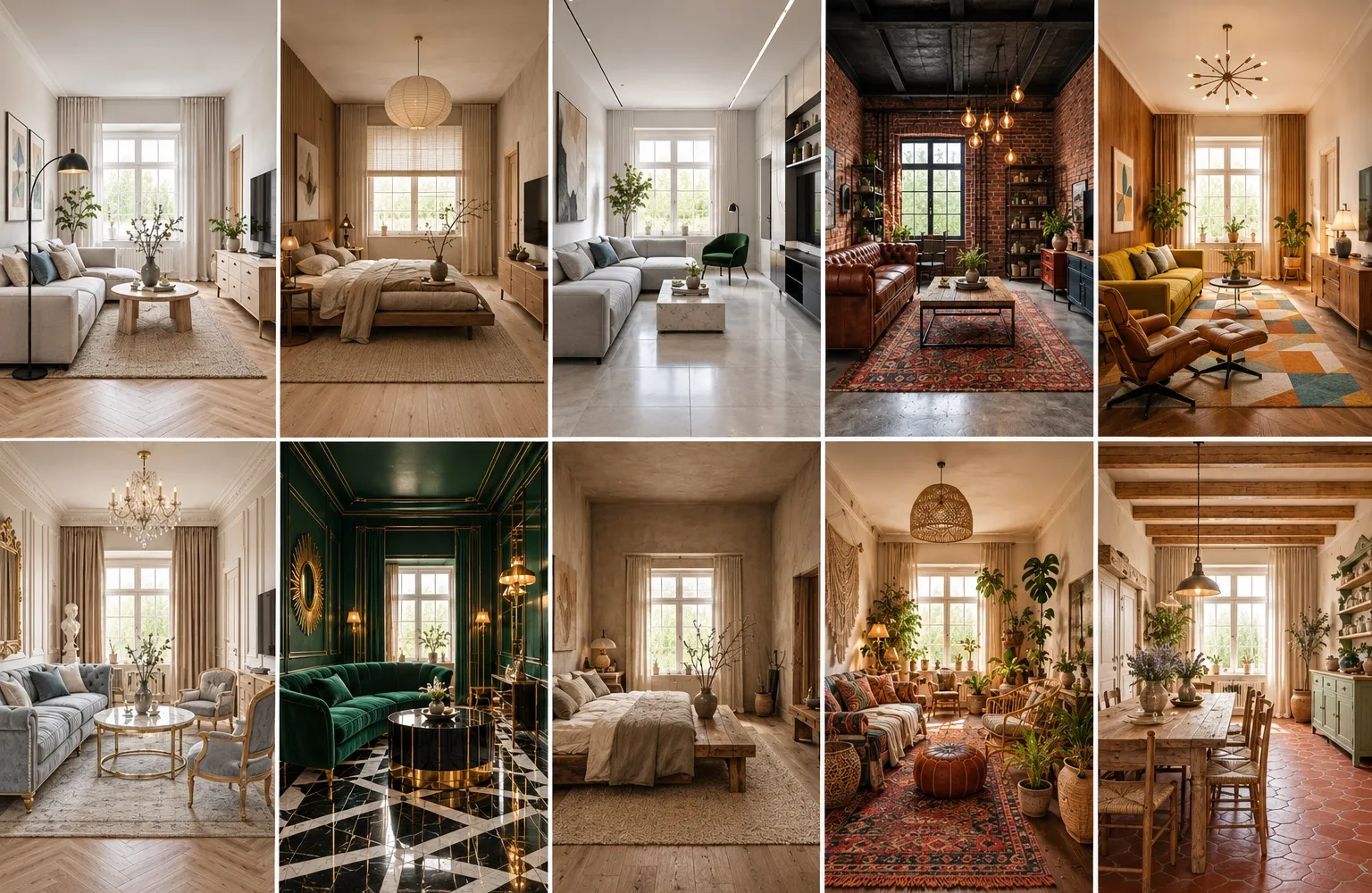 10 Prompts for Interior Design from a Photo